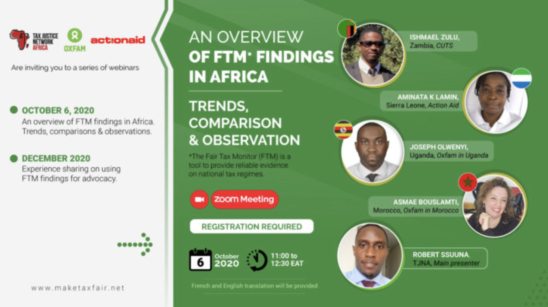 Webinar on Fair Tax Monitor findings in Africa